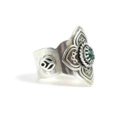 sygnet,pierścień,elfi,szmaragd,zielony - Pierścionki - Biżuteria