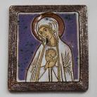 Obrazy Beata Kmieć,ikona,Maryja,ceramika,obraz
