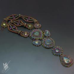 AillilStudio,haft koralikowy,ekskluzywny,beading - Naszyjniki - Biżuteria