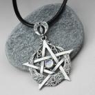 Wisiory pentagram,księżyc,księżycowy,czarownica,amulet