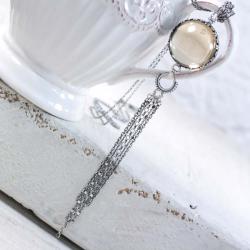 Srebrny naszyjnik z cytrynem - Naszyjniki - Biżuteria