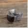 Pierścionki srebrny pierścionek z granatem
