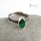 Pierścionki zielony kamień,chryzopraz,pierścionek