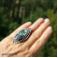 Pierścionki srebrny pierścionek z serafinitem