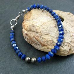 lapis lazuli,delikatna - Bransoletki - Biżuteria