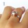 Pierścionki pierścionek srebrny,perła,miedź,925
