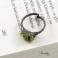 Pierścionki peridot,pierścionek,miedź,zielony,elektroformowany