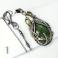 Naszyjniki naszyjnik srebrny,labradoryt,zielony,wire wrapp