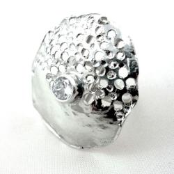 srebro,pierścionek,kosmos - Pierścionki - Biżuteria