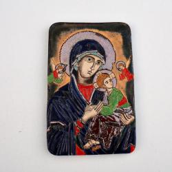 Beata Kmieć,ikona,ceramika,Maryja,obraz - Ceramika i szkło - Wyposażenie wnętrz