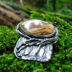 srebrny,leśny,natura,drzewo,organiczny - Wisiory - Biżuteria