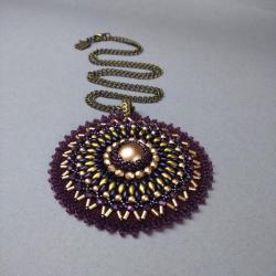 lekki,długi,haft koralikowy - Wisiory - Biżuteria