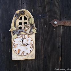 zegar,ceramika,dekoracja - Zegary - Wyposażenie wnętrz