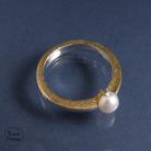 Pierścionki perła,srebrny pierścionek,delikatny