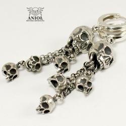 czaszki,kolczyki,gotyckie - Kolczyki - Biżuteria