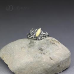 delikatny romantyczny pierścionek,srebro,kwiaty - Pierścionki - Biżuteria