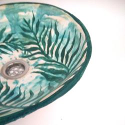 umywalka ręcznie malowana,florystyczna - Ceramika i szkło - Wyposażenie wnętrz