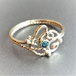 inny pierścionekk zaręczynowy,unikat - Pierścionki - Biżuteria