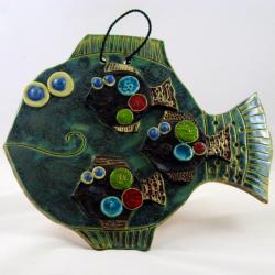 ryba,ceramika,handmade,prezent,dekoracja - Ceramika i szkło - Wyposażenie wnętrz