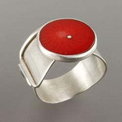 pierścionek z koralem - Pierścionki - Biżuteria