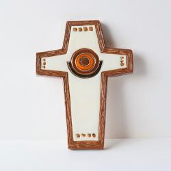 krzyż,ceramika - Ceramika i szkło - Wyposażenie wnętrz