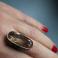 Pierścionki pierścionek srebro kwarc rutyl unikat złoto
