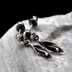 Srebrne minimalistyczne kolczyki - Kolczyki - Biżuteria