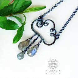 srebrny naszyjnik chmurka,alabama studio - Naszyjniki - Biżuteria