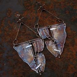 metaloplastyka,długie kolczyki - Kolczyki - Biżuteria