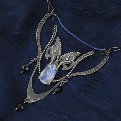 srebrny naszyjnik,elegancki naszyjnik ze srebra - Naszyjniki - Biżuteria