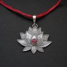Wisiory kwiat lotosu,wisior,biżuteria artystyczna,fiann