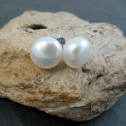 białe,perły - Kolczyki - Biżuteria