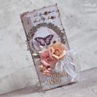 Kartki okolicznościowe ślub,kwiaty,motyl