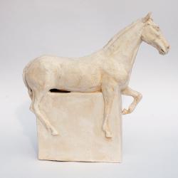 figurka,rzeźba,ceramika,motyw konia,koń, - Ceramika i szkło - Wyposażenie wnętrz