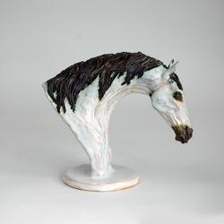 koń,figurka,rzeźba,ceramika,konia,koń z gliny - Ceramika i szkło - Wyposażenie wnętrz