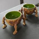 Ceramika i szkło kubek,kubek ceramiczny,zielona kura,kubek na kawę