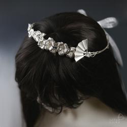 ślubny wianek,opaska ze srebra - Do włosów - Biżuteria