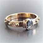 Pierścionki złoty pierścionek różaniec,pierścionek z szafirem