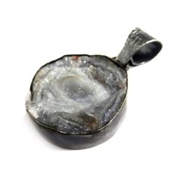 chalcedon,blask,róża,kwarc,kryształy,mineralny, - Wisiory - Biżuteria