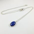 Naszyjniki naszyjnik,długi,niebieski,wire-wrapping,lapis