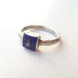 pierścień,lapis lazuli - Pierścionki - Biżuteria