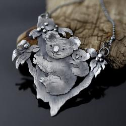 wisior koala,srebrny wisior,wisior ze srebra - Wisiory - Biżuteria