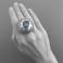 Pierścionki srebrny pierścionek z labradaorytem