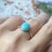 Pierścionki minimalistyczny pierścionek z amazonitem