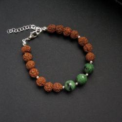 rudraksha,bransoletka,biżuteria artystyczna, - Bransoletki - Biżuteria