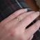 Pierścionki pierścionek z różowego złota z diamentem