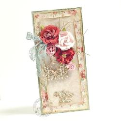 ślub,romantyczny,róże - Kartki okolicznościowe - Akcesoria