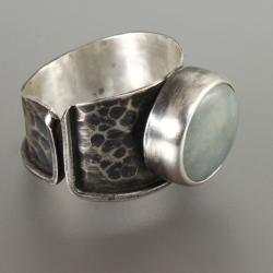 pierścionek z akwamarynem - Pierścionki - Biżuteria