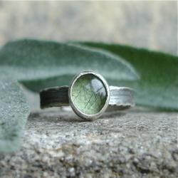 zielony kamień,oliwin,pierścionek - Pierścionki - Biżuteria