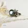 Pierścionki pierścionek srebrny,szkło dichroiczne,kwiaty